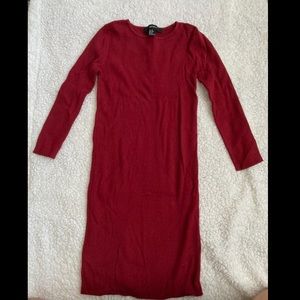 Mini sweater dress mid sleeve FOREVER 21 Size XS/ mini vestido de suéter